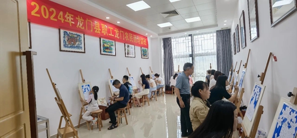 深耕乡土艺术，绘就时代新篇——龙门县职工龙门农民画艺术培训今日正式开课